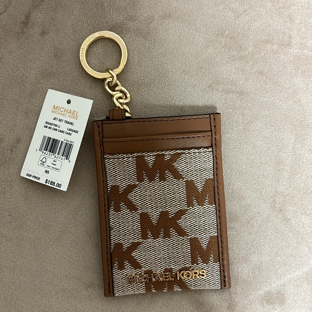 Michael Kors small key chain card case